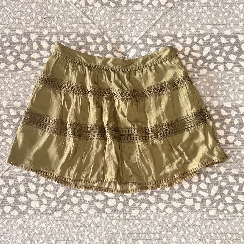 WHBM Olive Green Women's Skirt